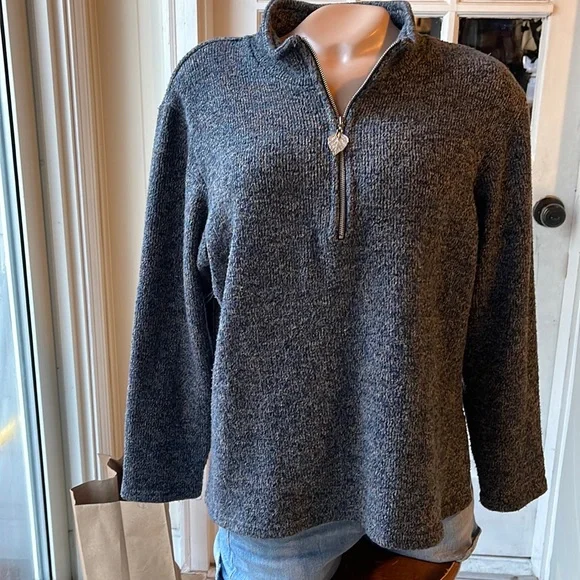 Cold water Creek 1/4 Zip Sweater- Women's - Picture 1 of 6